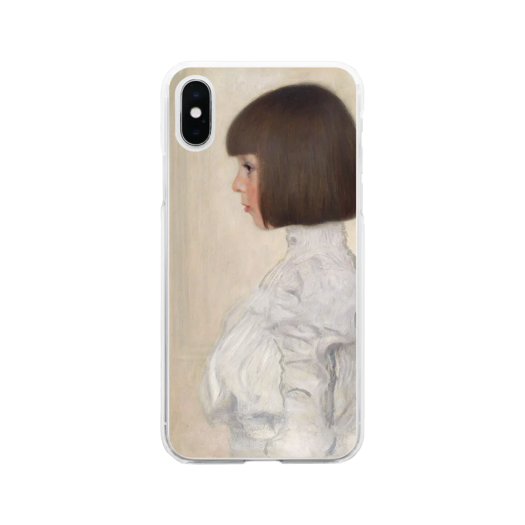Art Baseのグスタフ・クリムト / ヘレーネクリムトの肖像 / 1898 / The portrait of Helene Klimt /Gustav Klimt  Soft Clear Smartphone Case
