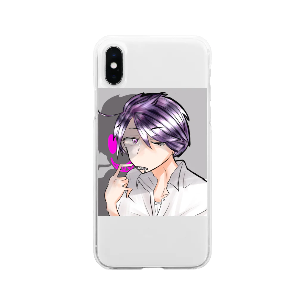 sakuranbo_chanの裏表悪魔くん Soft Clear Smartphone Case