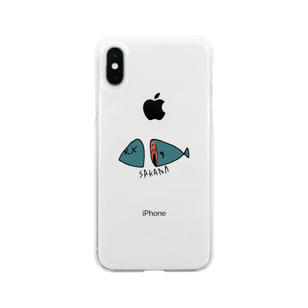 やの のすけの不思議な魚 Soft Clear Smartphone Case