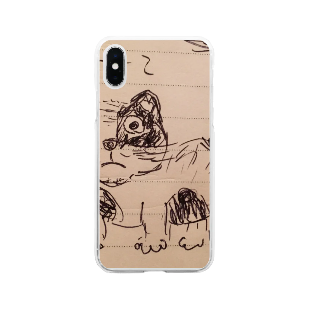 永尾蕗子のねこ Soft Clear Smartphone Case