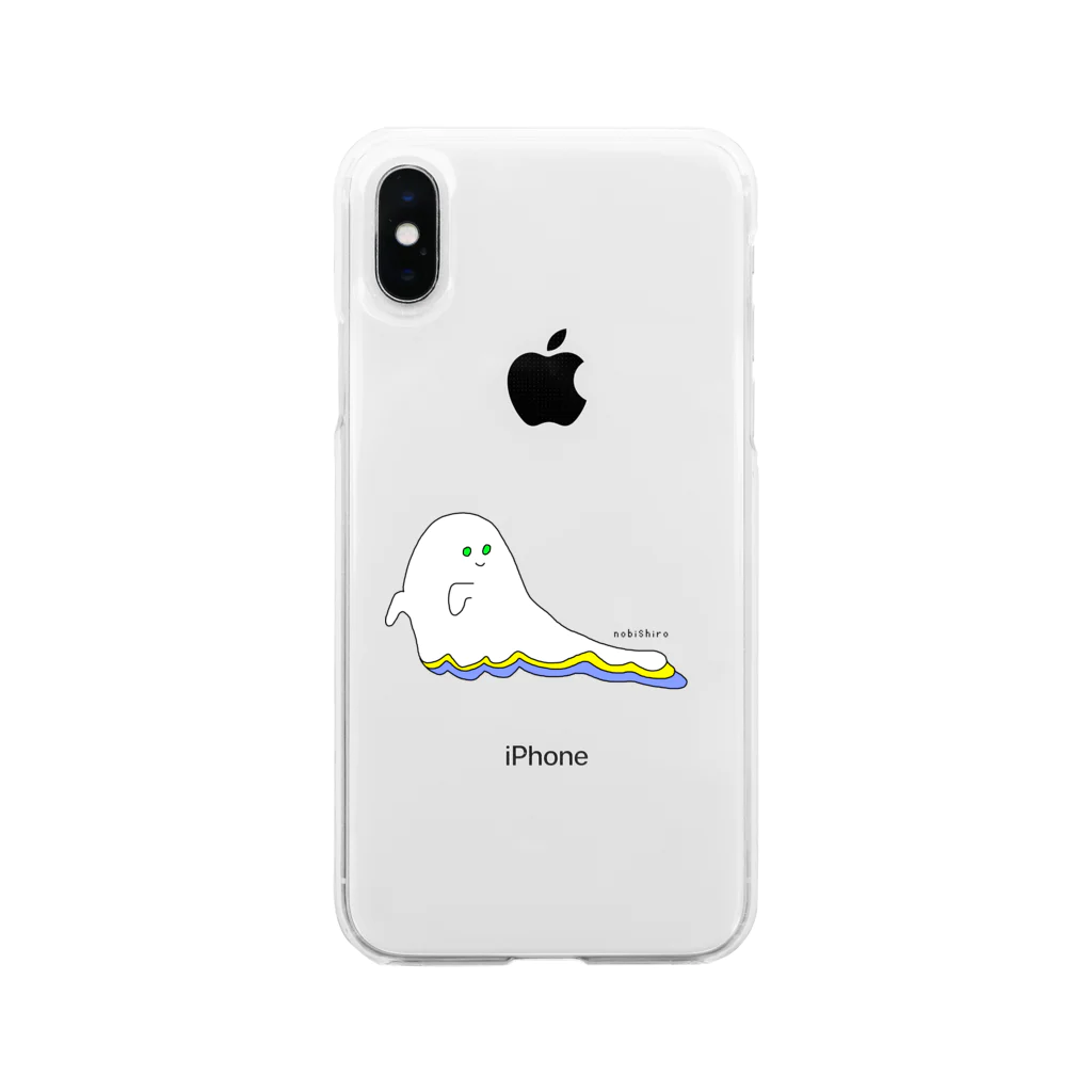 Tobiの店ののびしろオバケ Soft Clear Smartphone Case