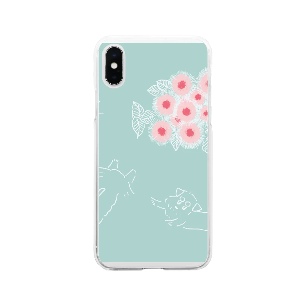 ととめめ/ totomemeのととめめ明日のお花：5月10日 Soft Clear Smartphone Case