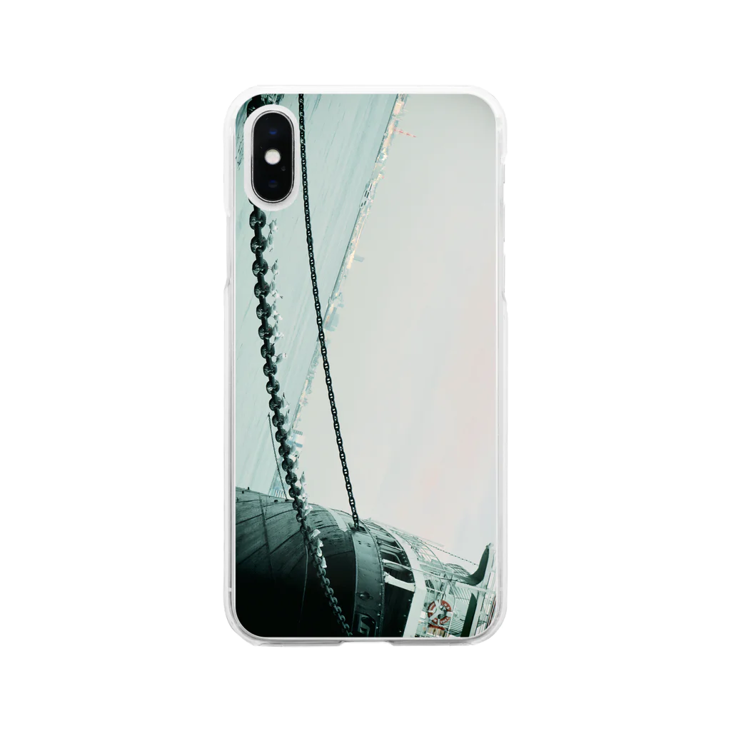 yutoyouのYokohama Port Pigeon Soft Clear Smartphone Case