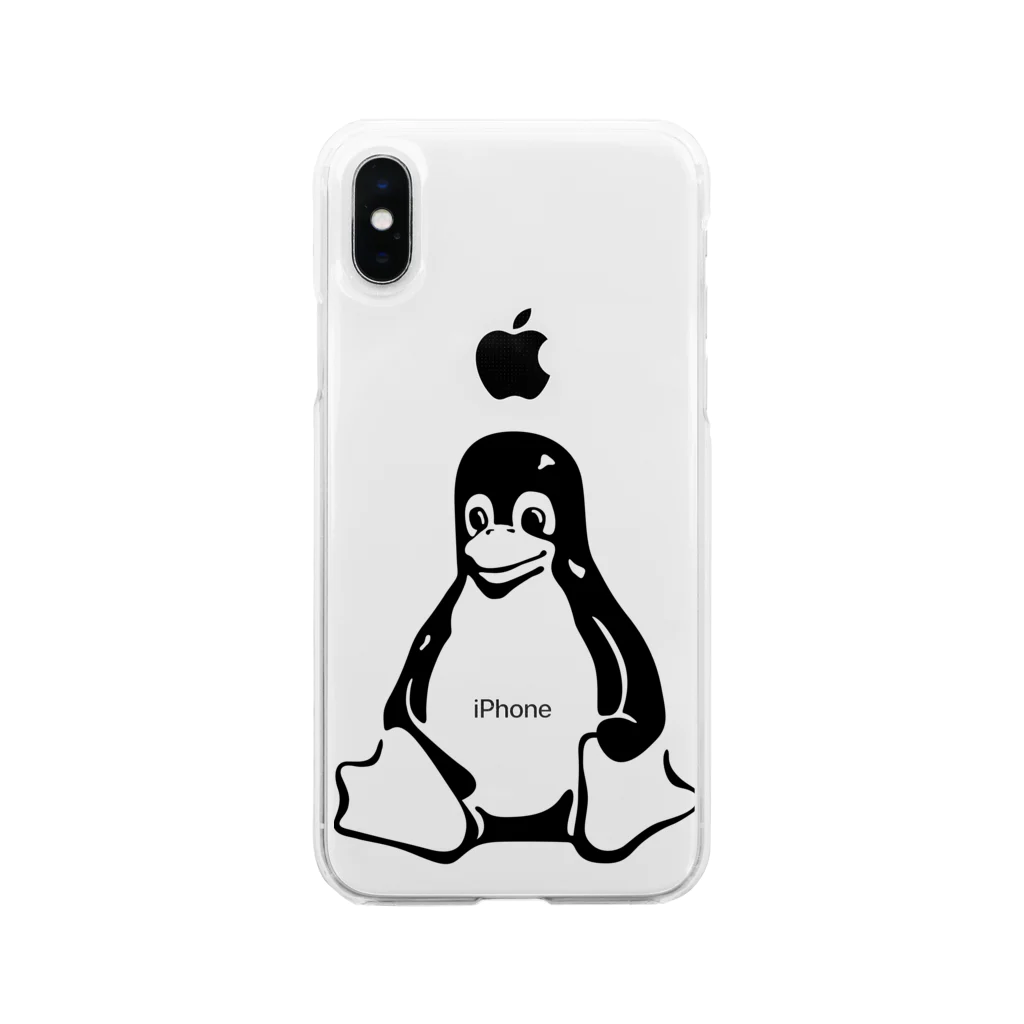 nishidemasamiのTuxくん Soft Clear Smartphone Case