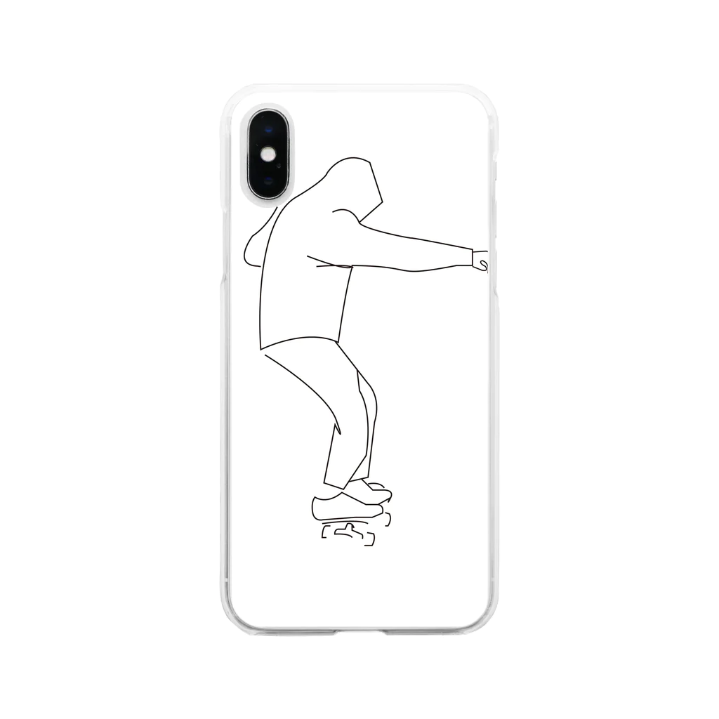 Yusuke Yamamotoのskate graphics Soft Clear Smartphone Case