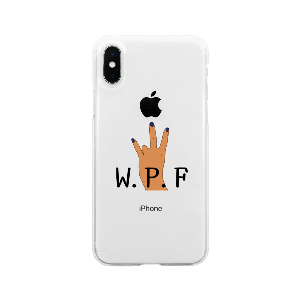 WakameleonのW.P.F 枠なし Soft Clear Smartphone Case