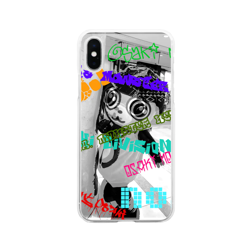 𓀇De La でぃすとぴあ𓁍のGraffiti太郎 Soft Clear Smartphone Case