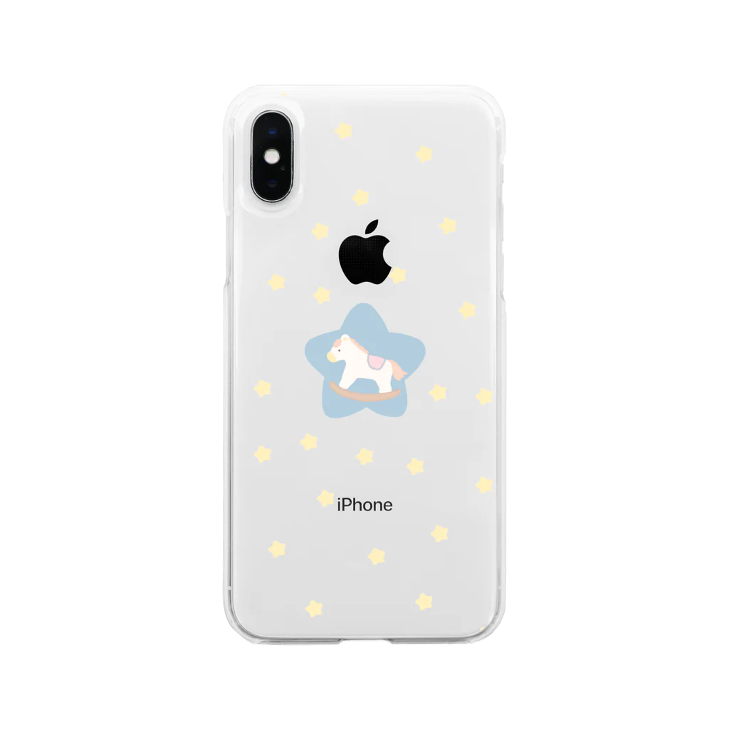 nascos.の星と木馬 Soft Clear Smartphone Case