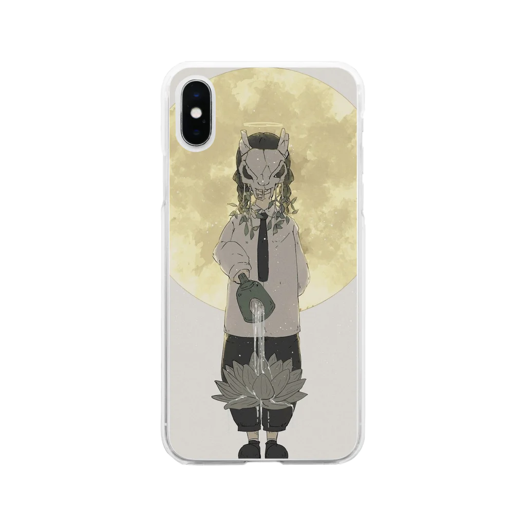 花屋の睡蓮 Soft Clear Smartphone Case