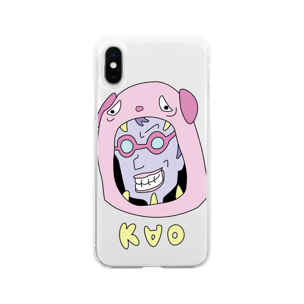 yes_dkのKAOシリーズ#3 Soft Clear Smartphone Case