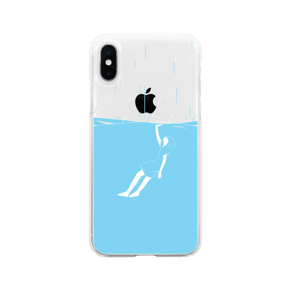 水元さきのの水面下 Soft Clear Smartphone Case