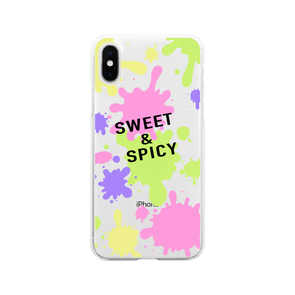 SWEET＆SPICY 【 すいすぱ 】ダーツのすいすぱスプラッシュ ソフトクリアスマホケース