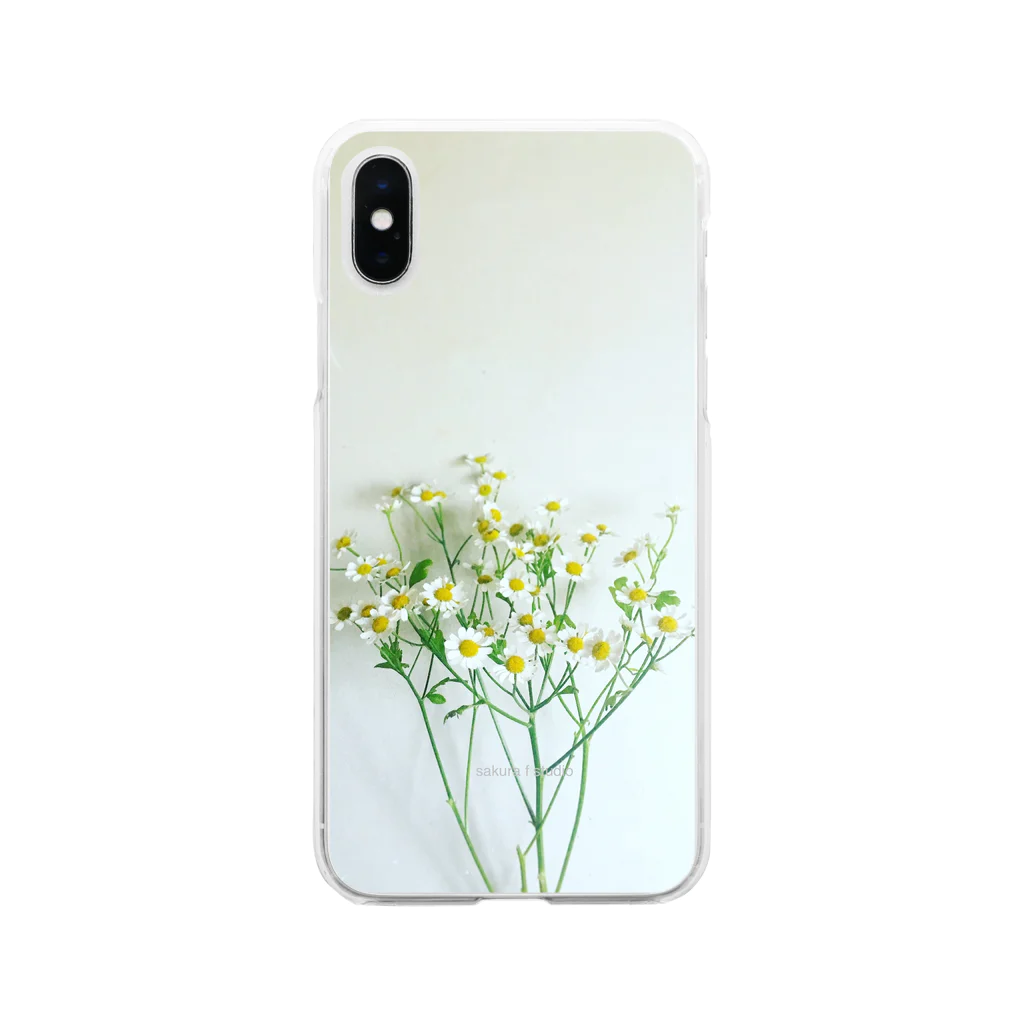 sakura f studioのマトリカリア Soft Clear Smartphone Case