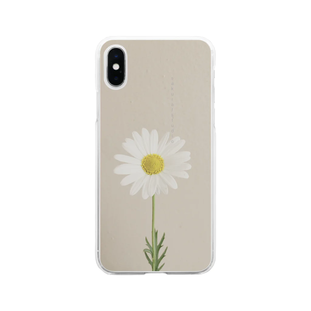 sakura f studioのマーガレット Soft Clear Smartphone Case