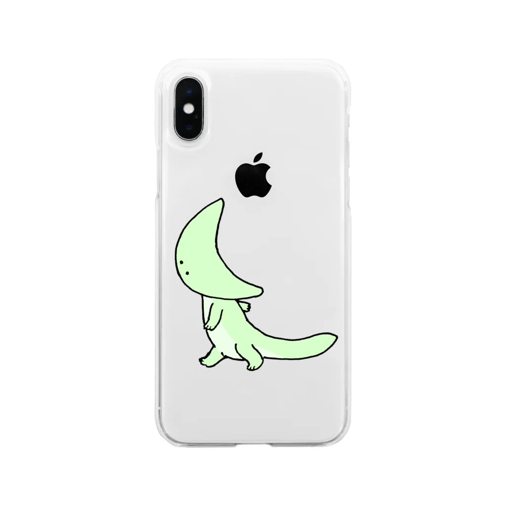 segasworksのてくてくディプロカウルス Soft Clear Smartphone Case