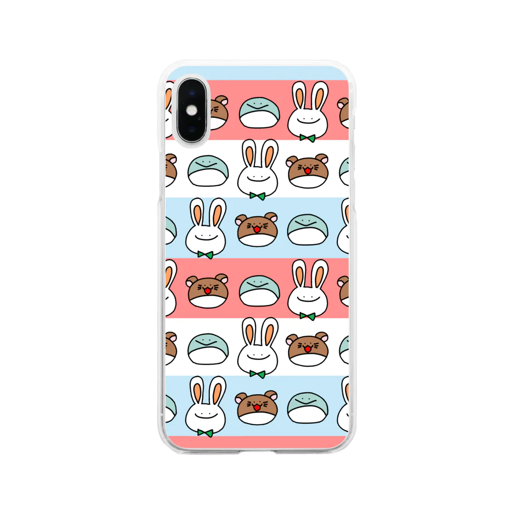 ぺうさと愉快な仲間達のぺうさーず① Soft Clear Smartphone Case