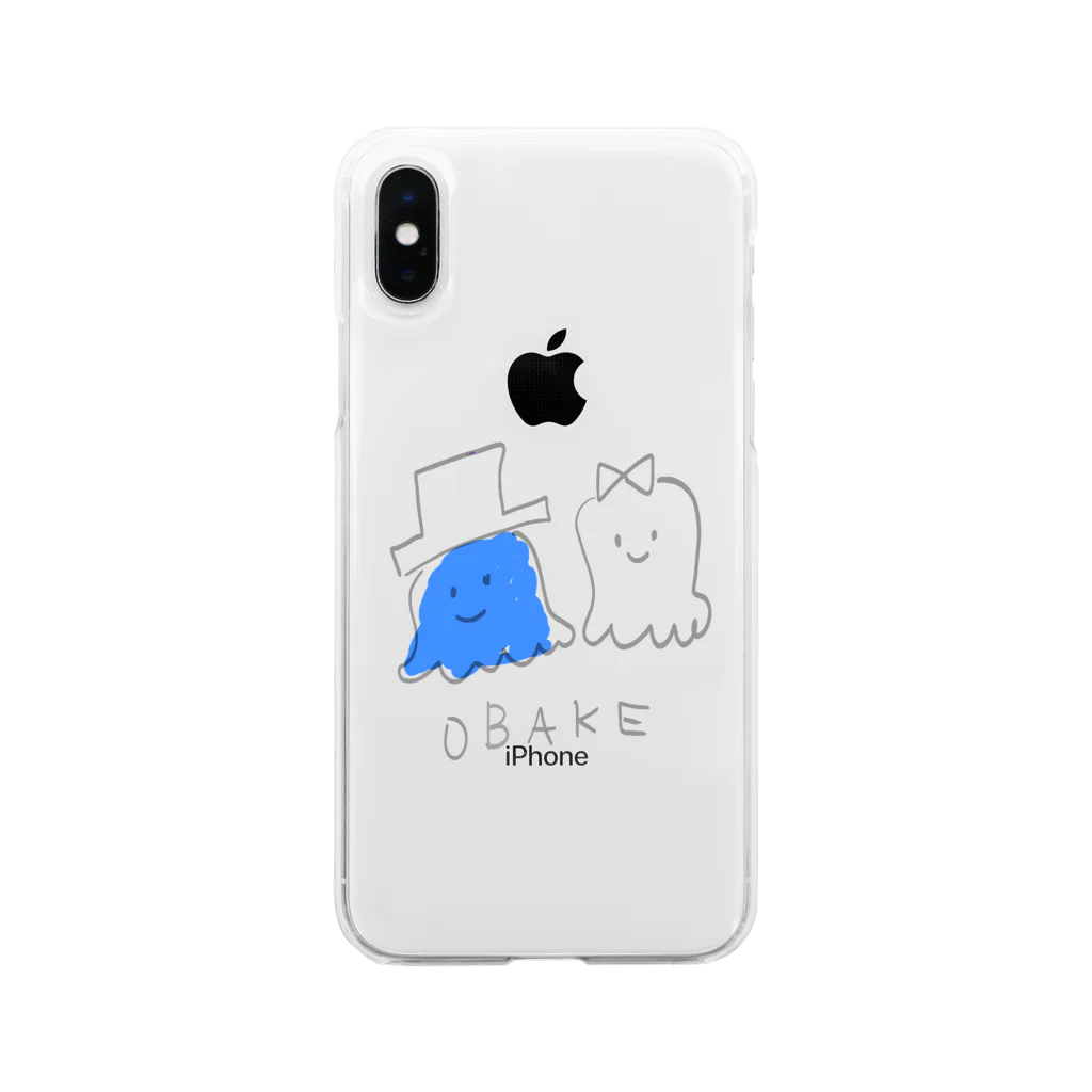 手の、ものこと。のおばけ Soft Clear Smartphone Case