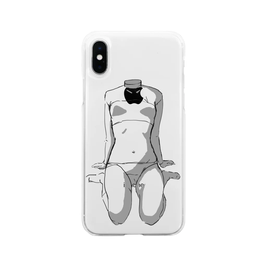 MekmekのMEMEK girl Soft Clear Smartphone Case