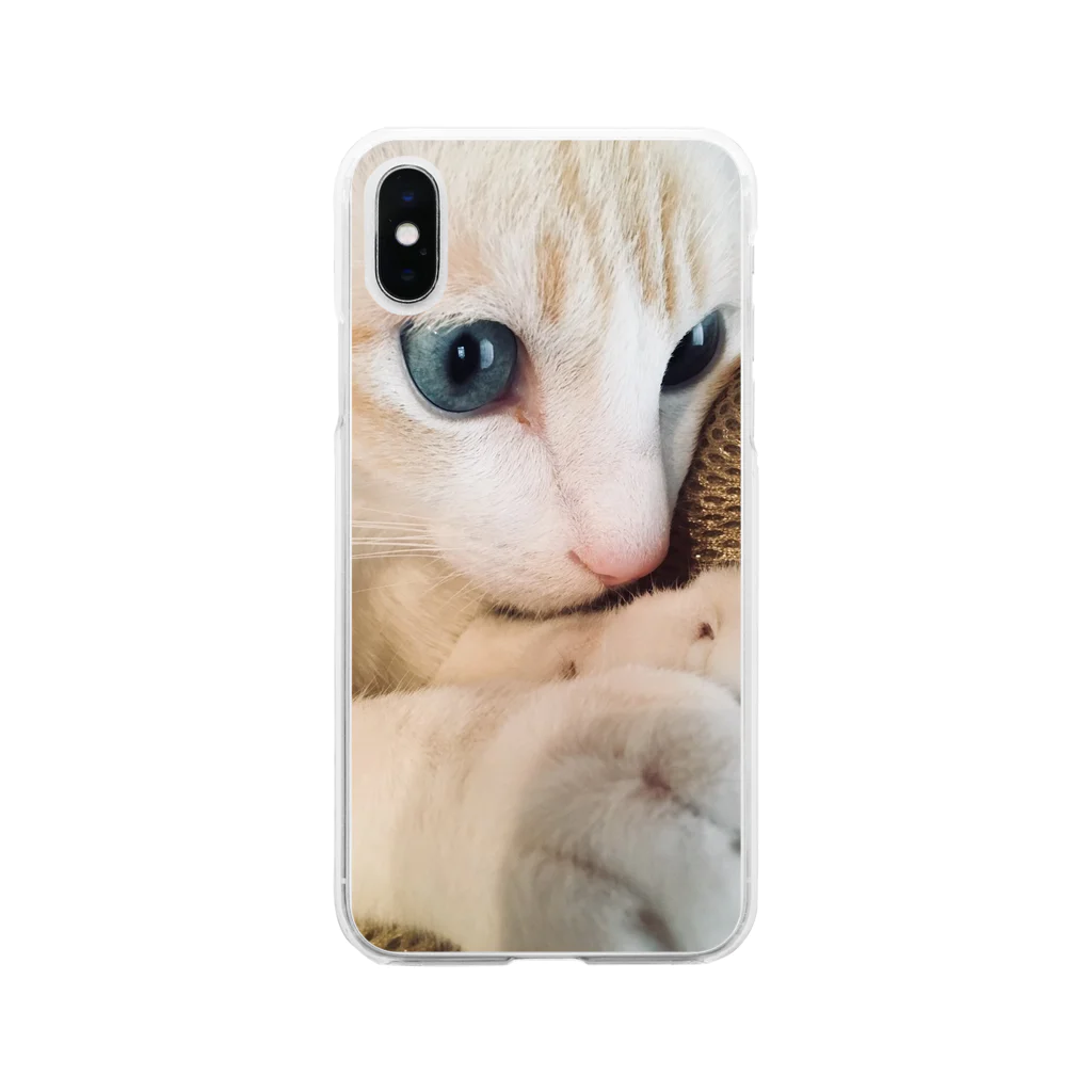 ハナノネッコ のうちのネッコ 柊くん Soft Clear Smartphone Case