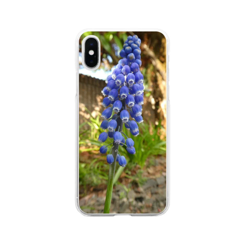 写真屋とーかのムスカリの花。 Soft Clear Smartphone Case