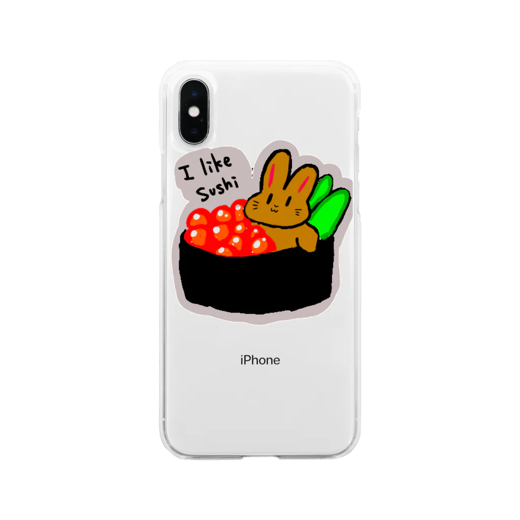 mayomayomayoのいくら風呂のまろん Soft Clear Smartphone Case