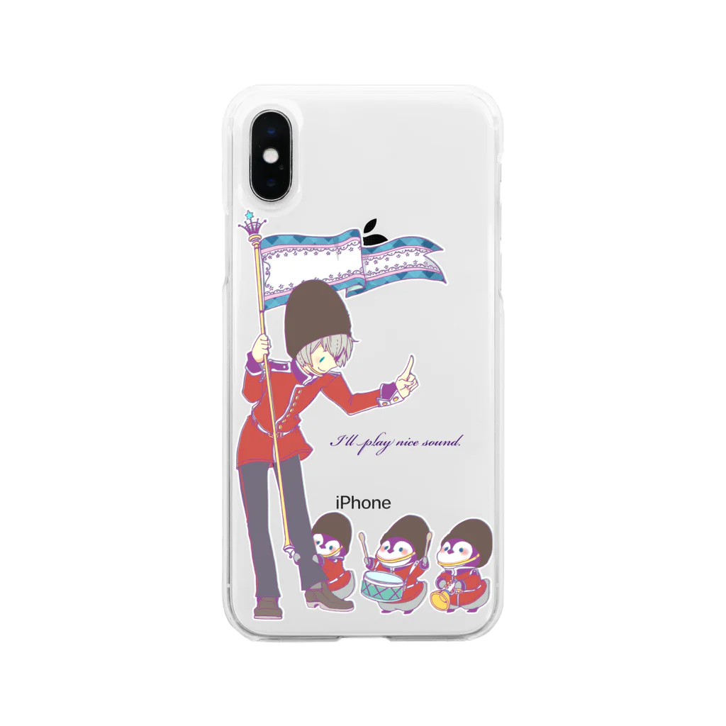 Toy boxのペンギンと一緒 Soft Clear Smartphone Case