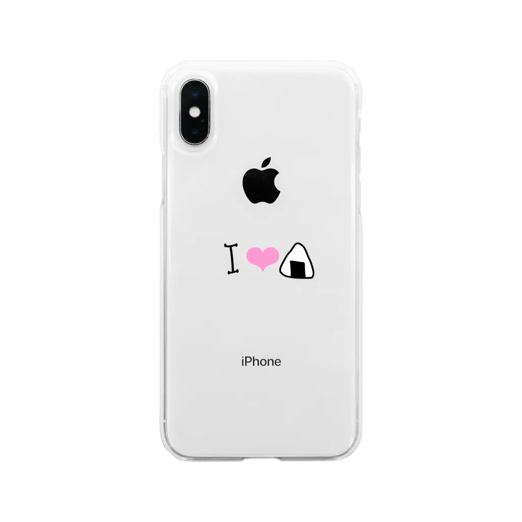 こすもすんぬのあいらぶおにぎり Soft Clear Smartphone Case