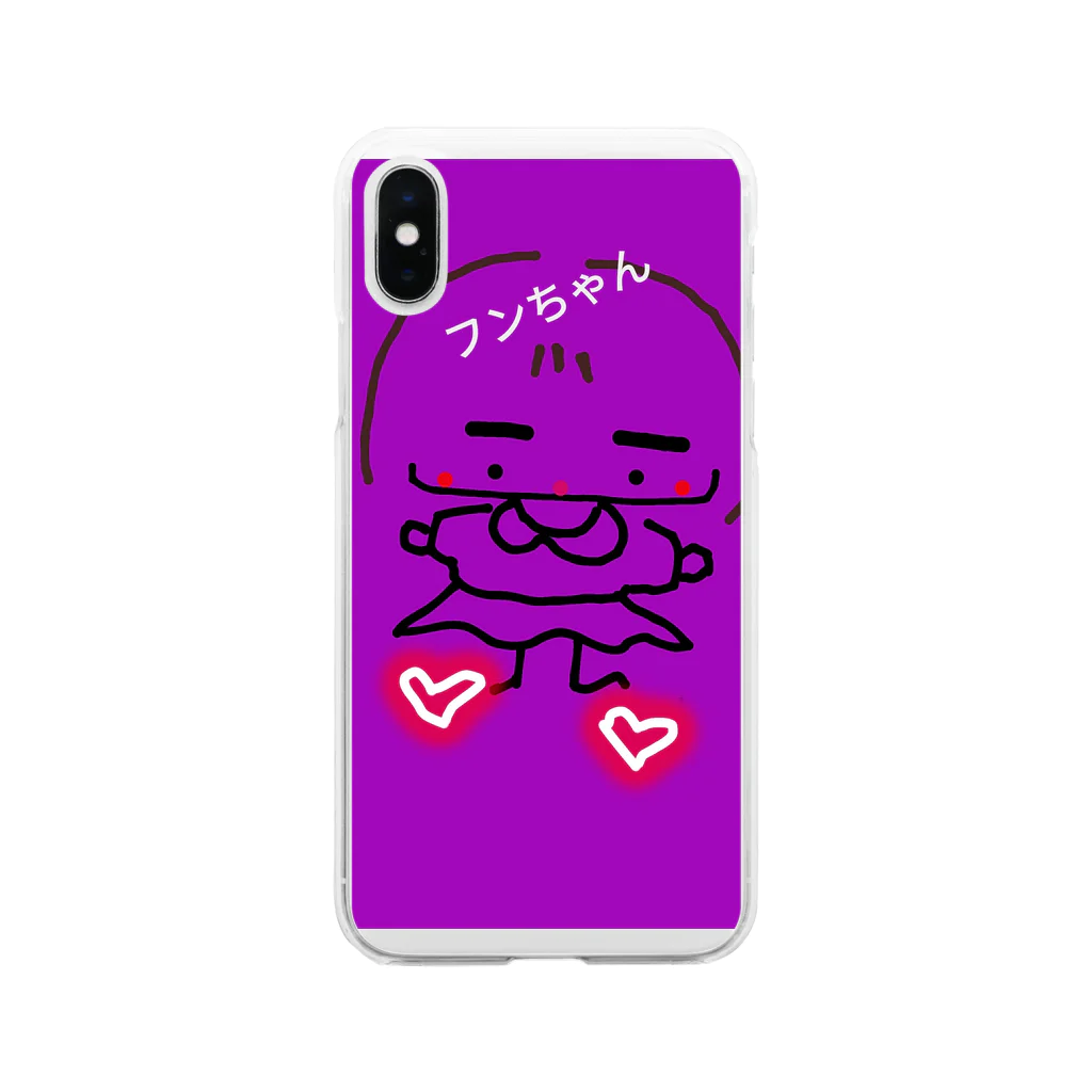 ネコッチ＿k(*´ω｀*)のフンちゃん Soft Clear Smartphone Case