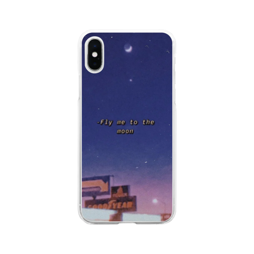 maanaamiのnightsky Soft Clear Smartphone Case