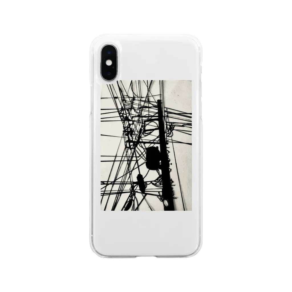 化石ハンター⚒の電柱 Soft Clear Smartphone Case