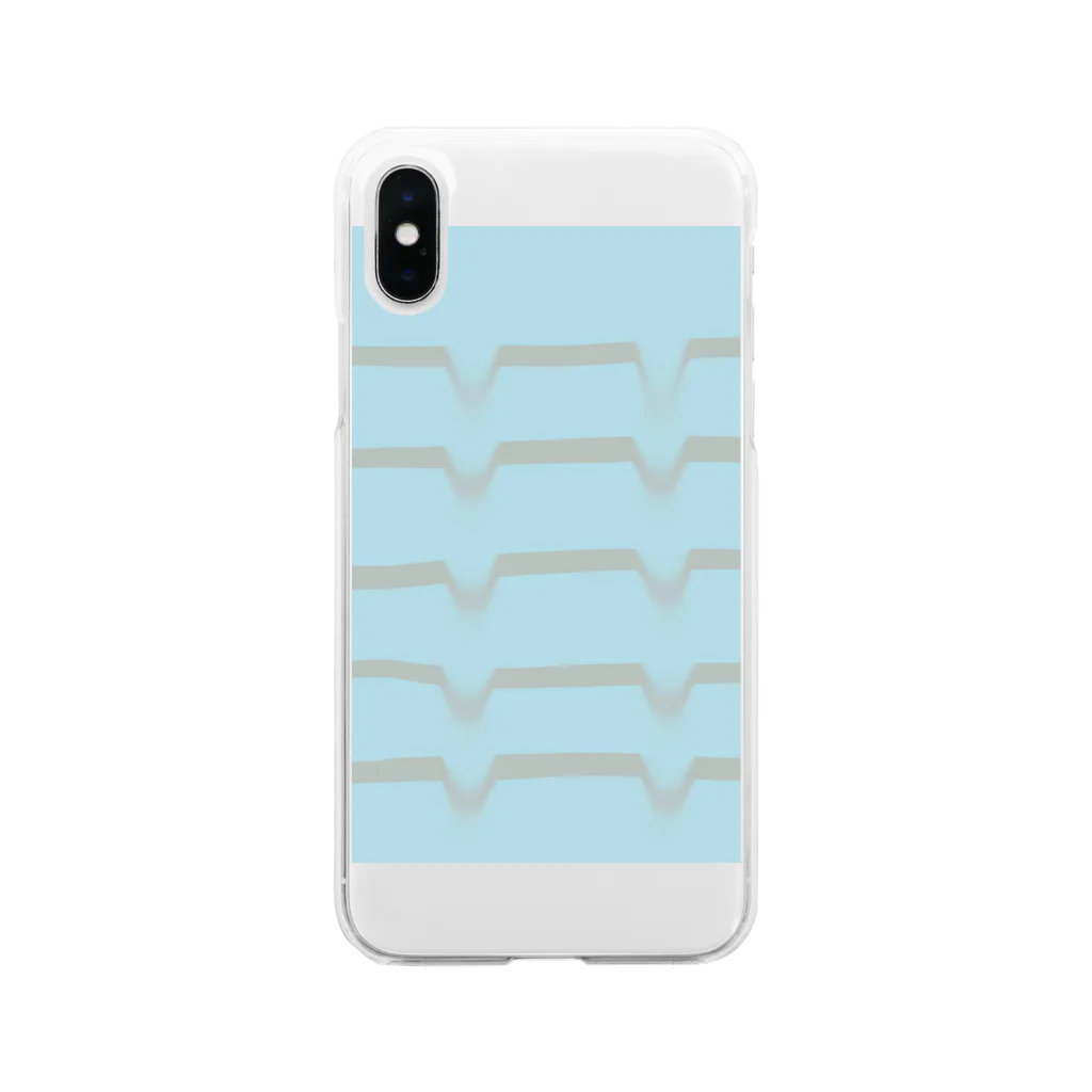 Saki YのGloomy Blue Soft Clear Smartphone Case