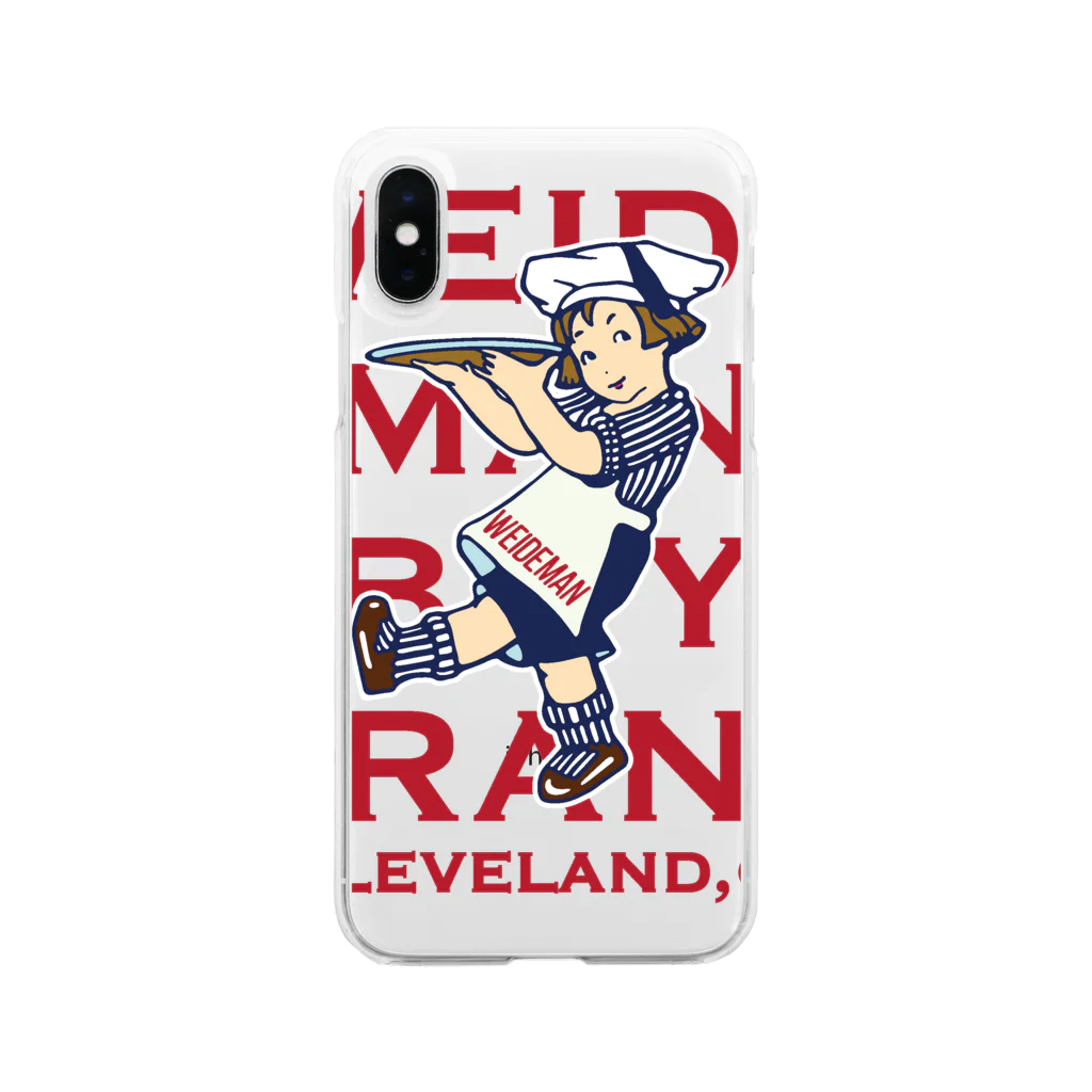 Bunny Robber GRPCのWEIDEMAN BOY BRAND Soft Clear Smartphone Case