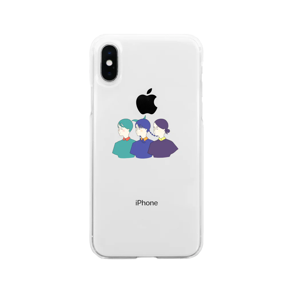 ぷぷぷのかぜカゼ風 Soft Clear Smartphone Case