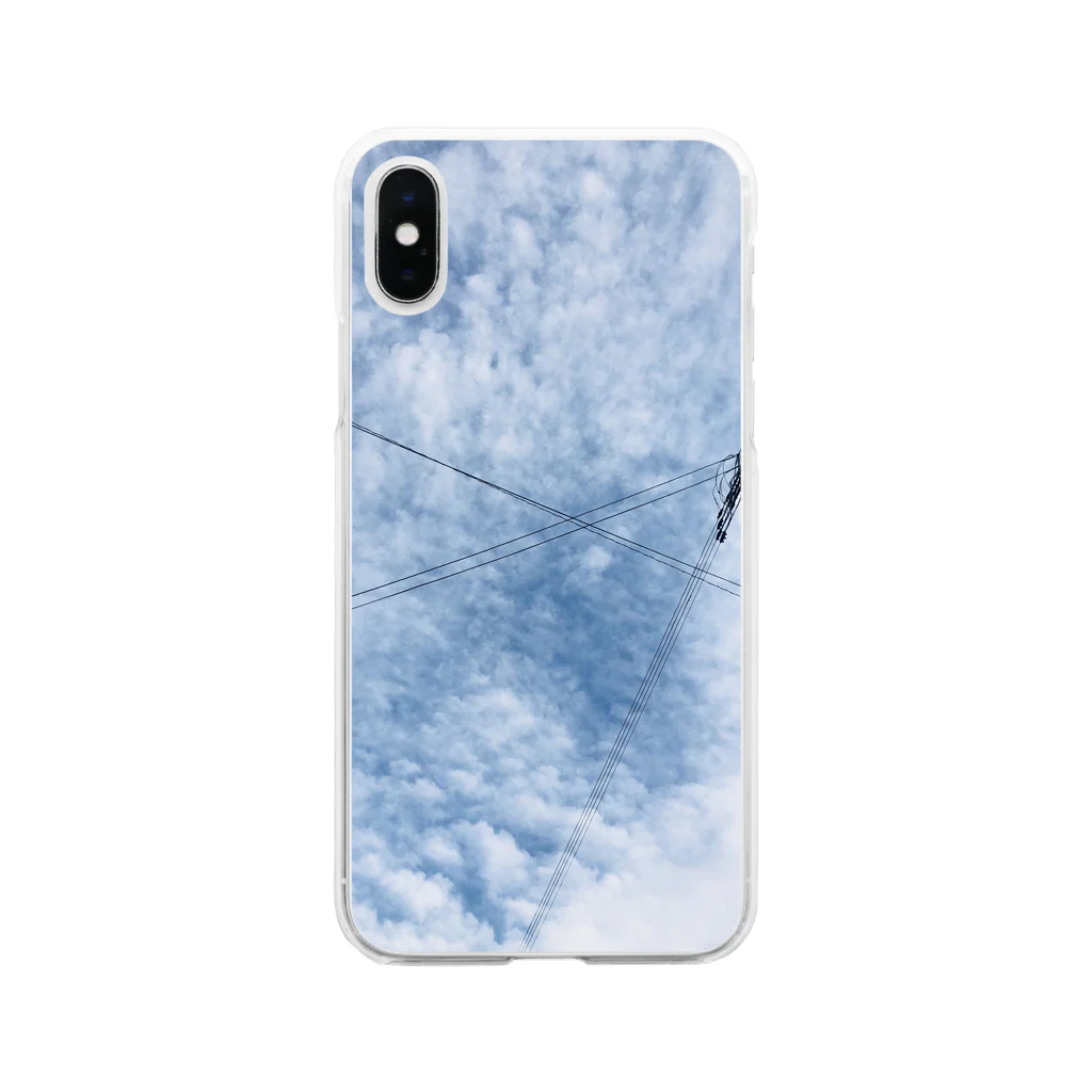 nozyの空 スマホケース Soft Clear Smartphone Case