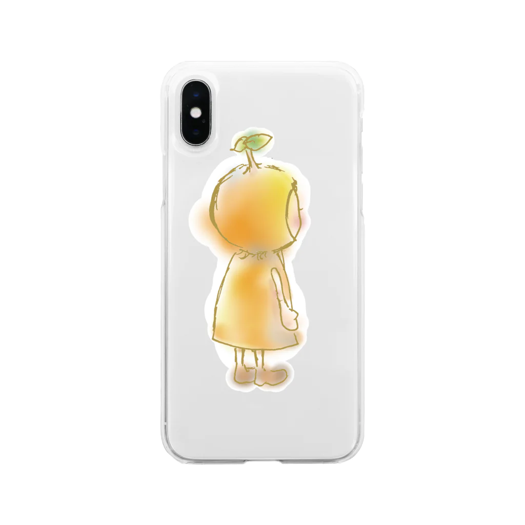 だっこだっこの後ろ向き杏ちゃん Soft Clear Smartphone Case