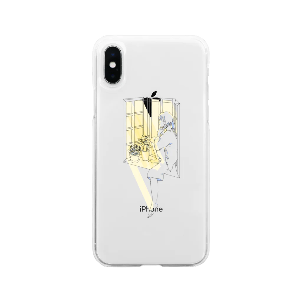 ぷぷぷのお気に入りの朝 Soft Clear Smartphone Case