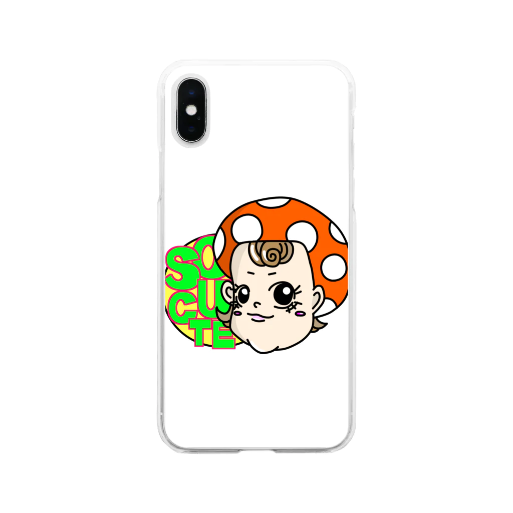 AyameのSO CUTE(ホワイト) Soft Clear Smartphone Case