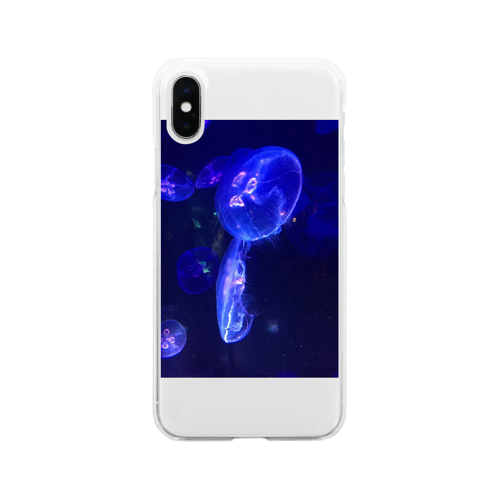 marbouのクラゲ Soft Clear Smartphone Case
