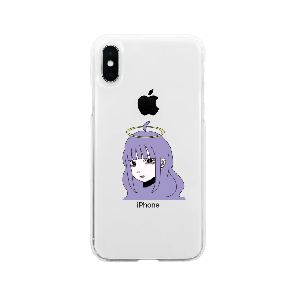 お好み@チヂミのあおいちゃん。 Soft Clear Smartphone Case