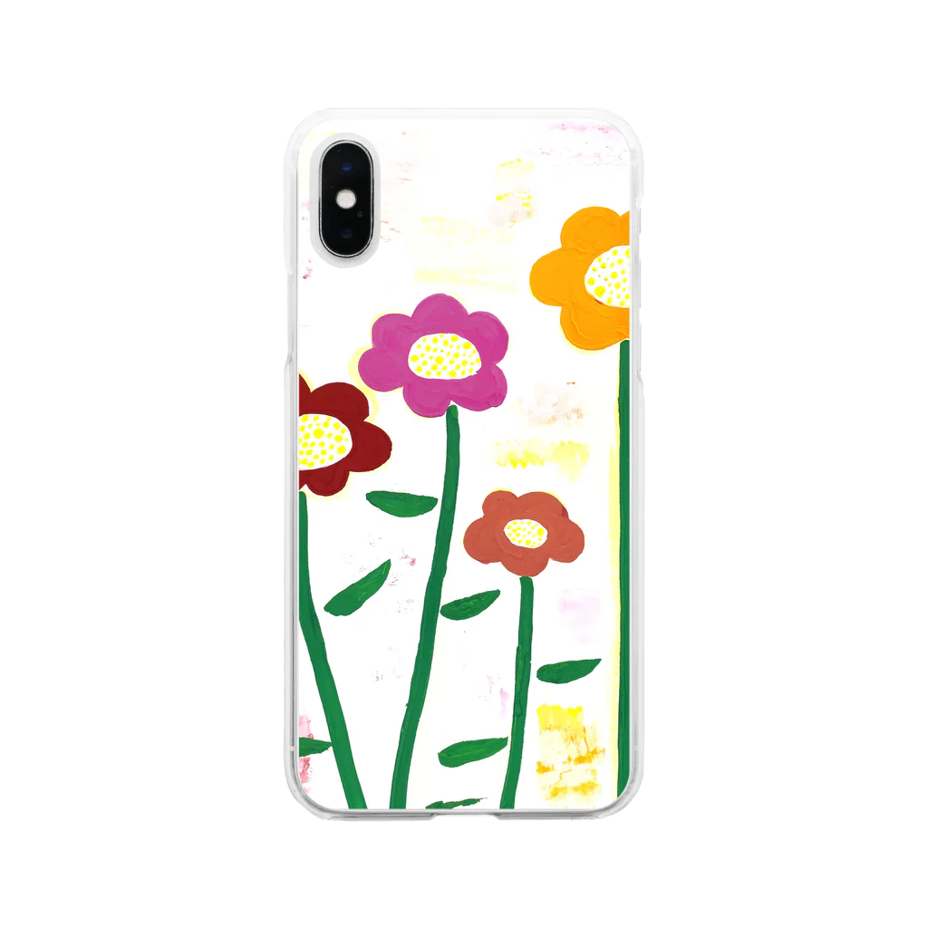 irodori_0のお花 Soft Clear Smartphone Case