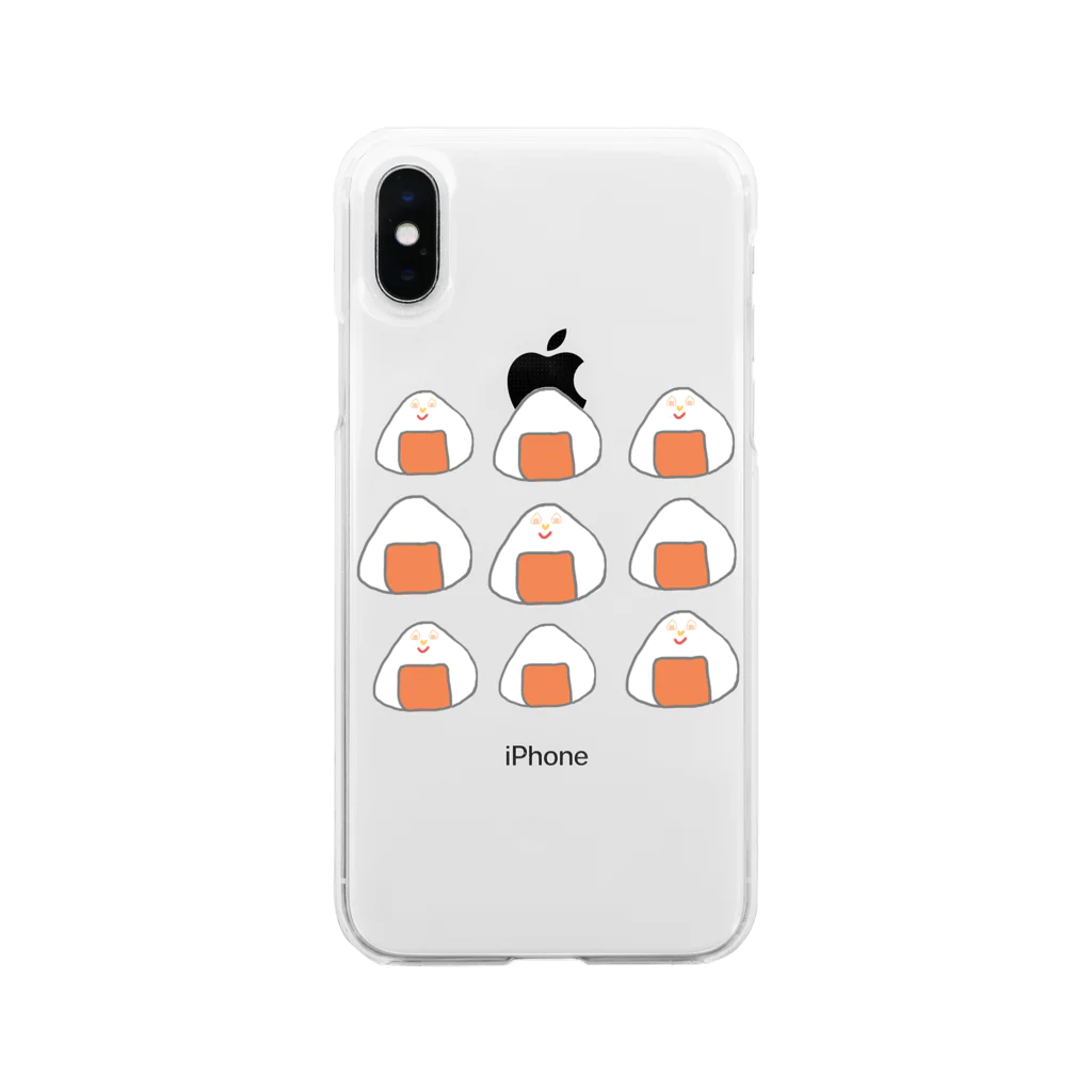 胡実クルミのOrange rice ball boy  Soft Clear Smartphone Case