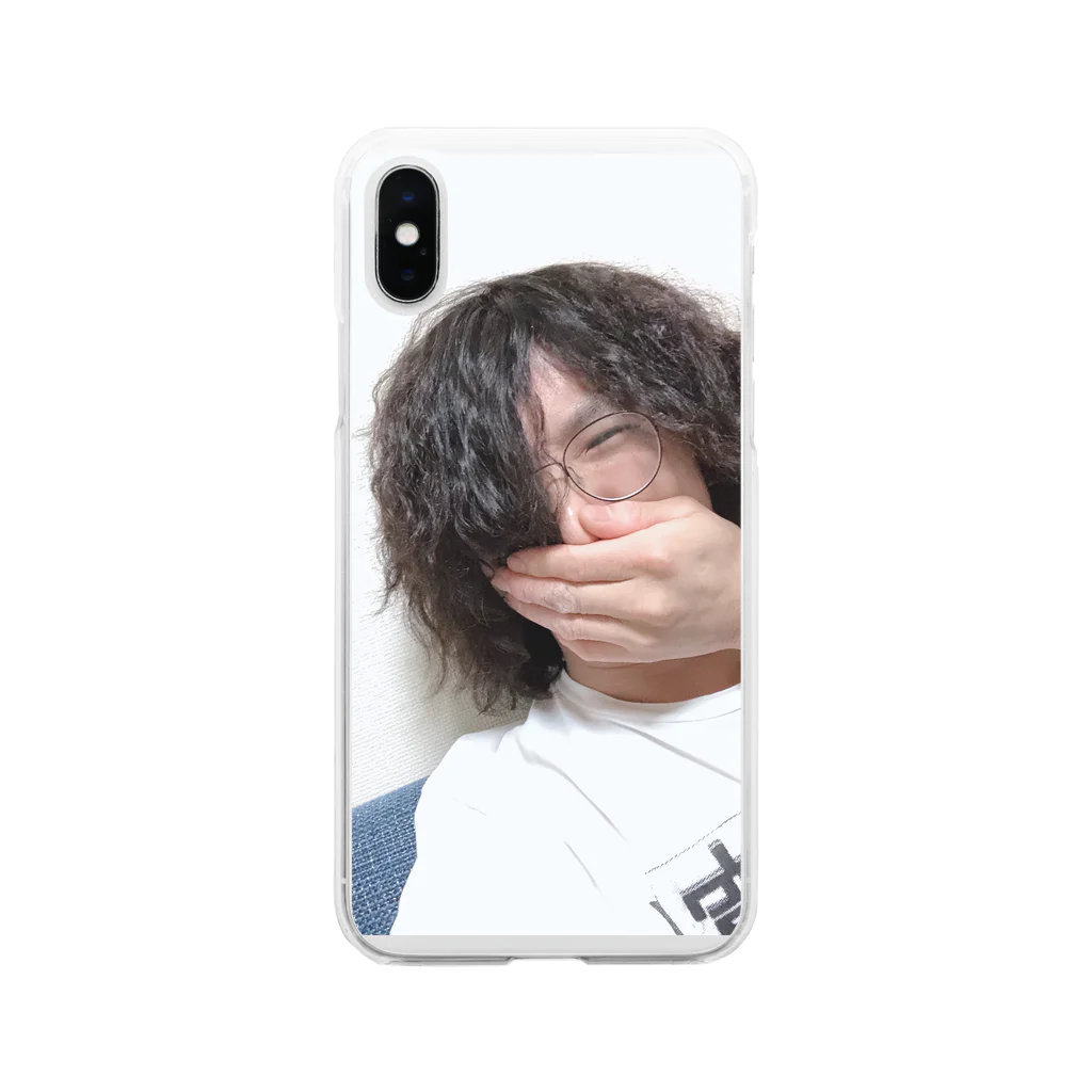 knakanoonの酔っ払いの自撮り写メで作ったアイテム Soft Clear Smartphone Case