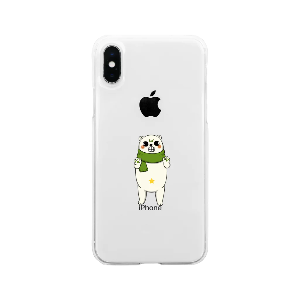 WORK　LIFEのバグマくん Soft Clear Smartphone Case