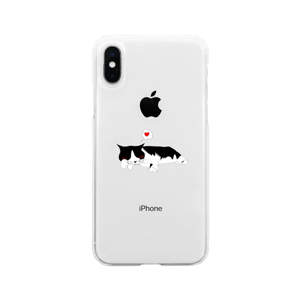 🧜🏼‍♀️💓のうちのねこ Soft Clear Smartphone Case