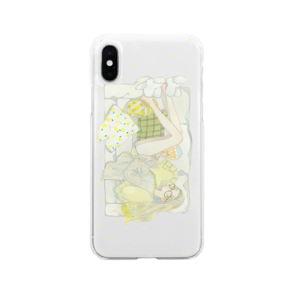 he bi ku chiのslowly time Soft Clear Smartphone Case