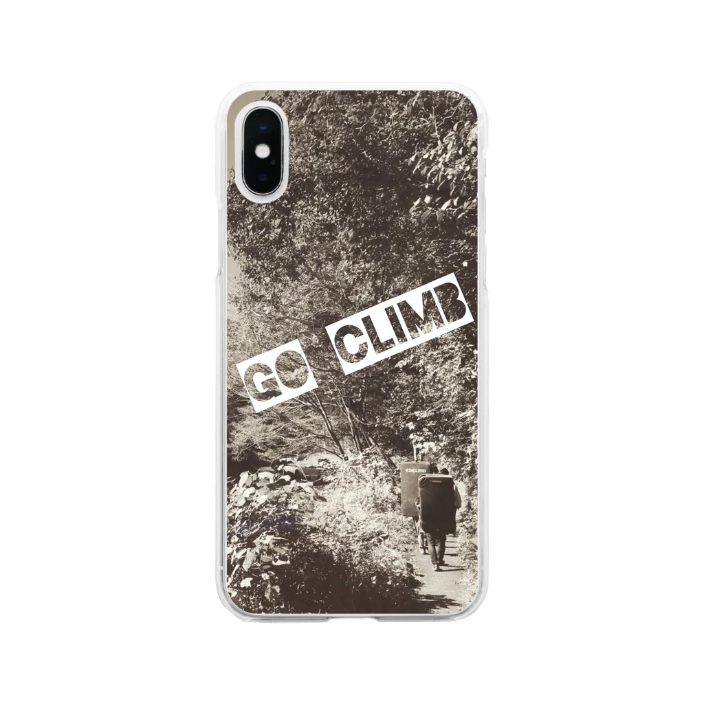 こはくさんとぺんぎんのGo Climb Soft Clear Smartphone Case