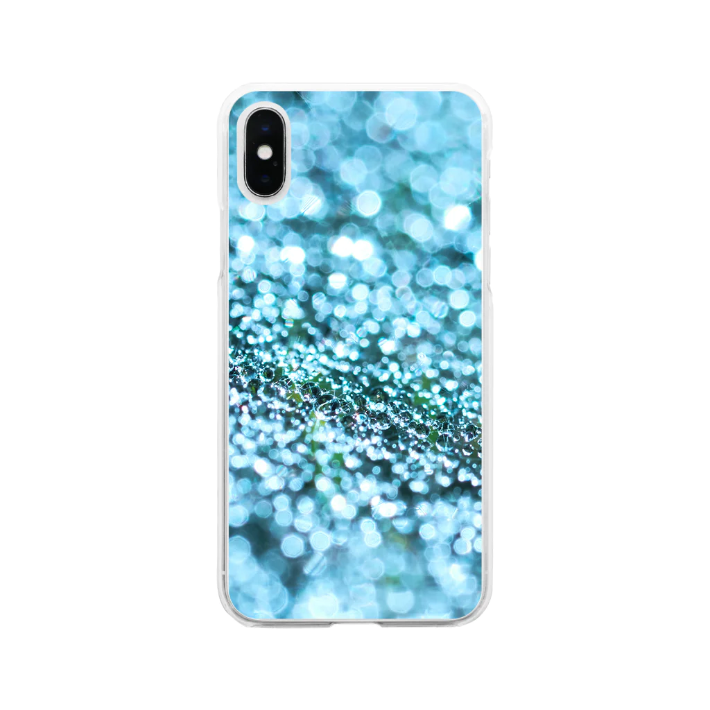 “すずめのおみせ” SUZURI店のSpiderweb Soft Clear Smartphone Case