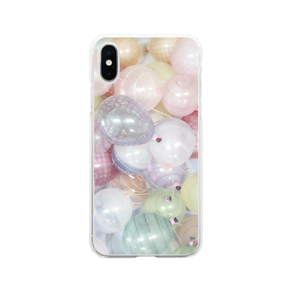 那津喜のいつかの夏祭り Soft Clear Smartphone Case