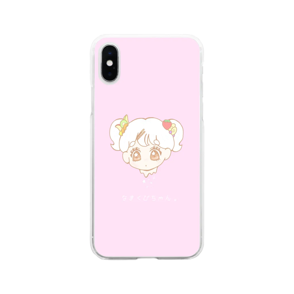 なまくびちゃん。のなまくびちゃんふるーつぱふぇ。 Soft Clear Smartphone Case