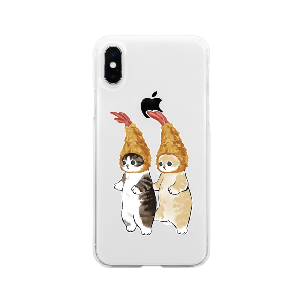 ダブルえび天にゃん Mofusand Mofu Sand のソフトクリアスマホケース Iphoneケース 通販 Suzuri スズリ